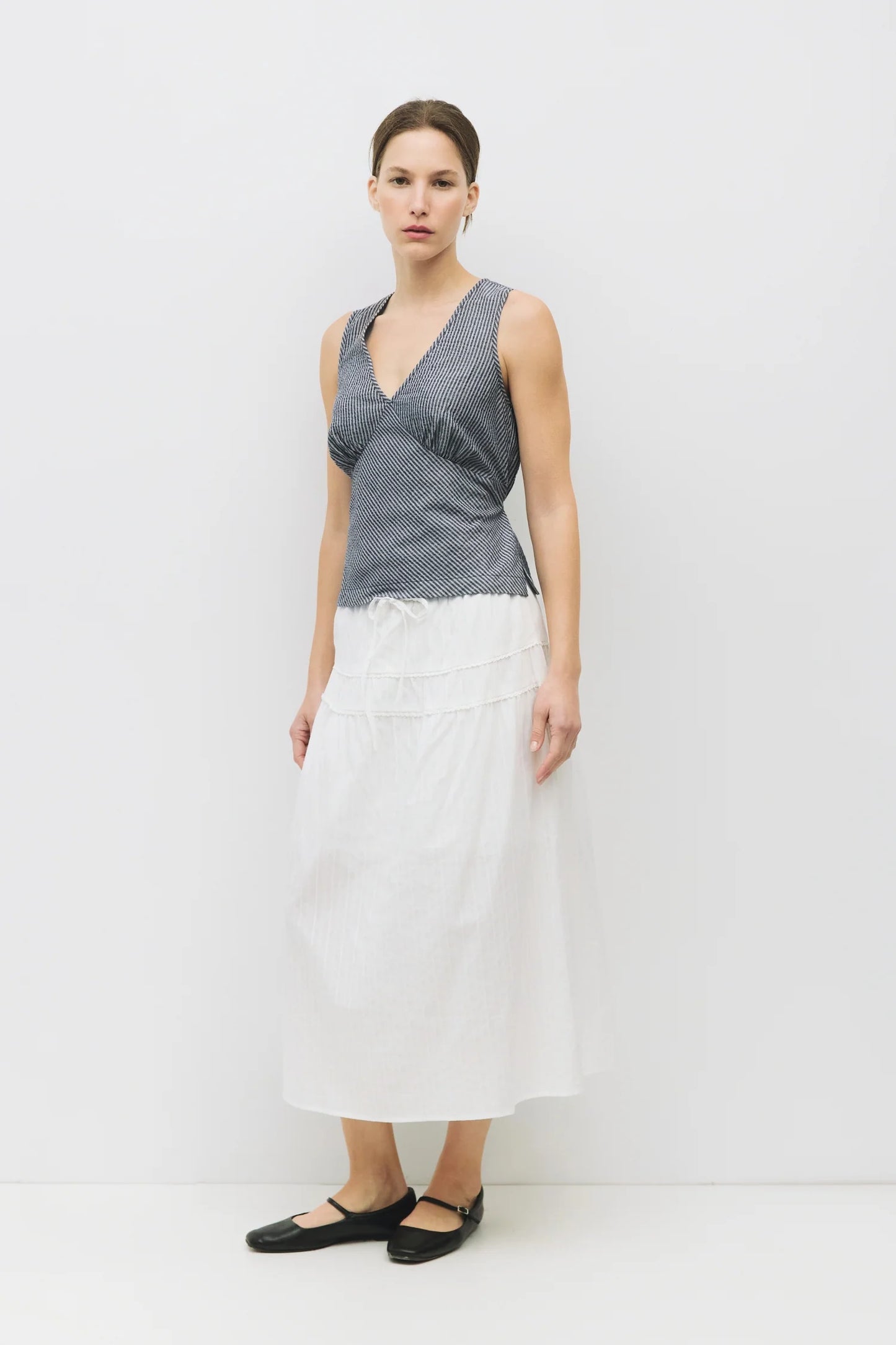 The Ryland Top - Navy and White