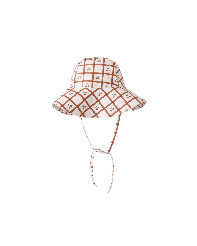 Rylee + Cru - Floppy Swim Hat - Cherry Check