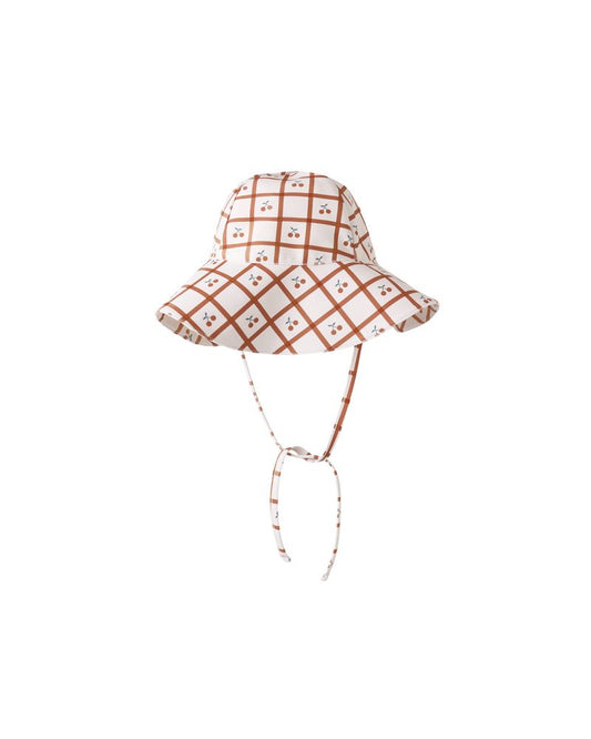 Rylee + Cru - Floppy Swim Hat - Cherry Check
