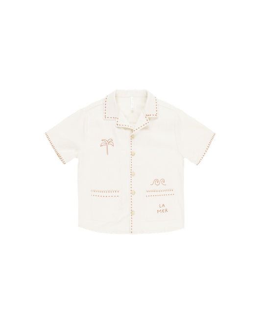 Rylee + Cru - Lapel Collar Shirt - La Mer