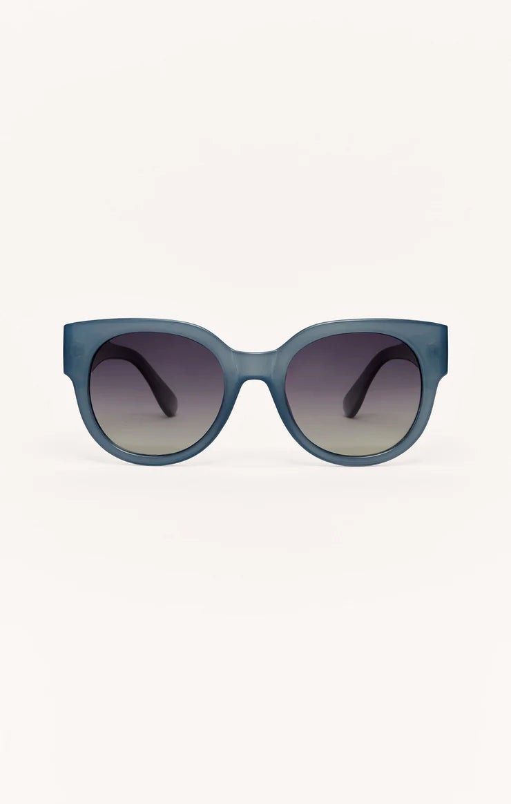 Lunch Date Polarized Sunglasses - Dark Indigo - Gradient