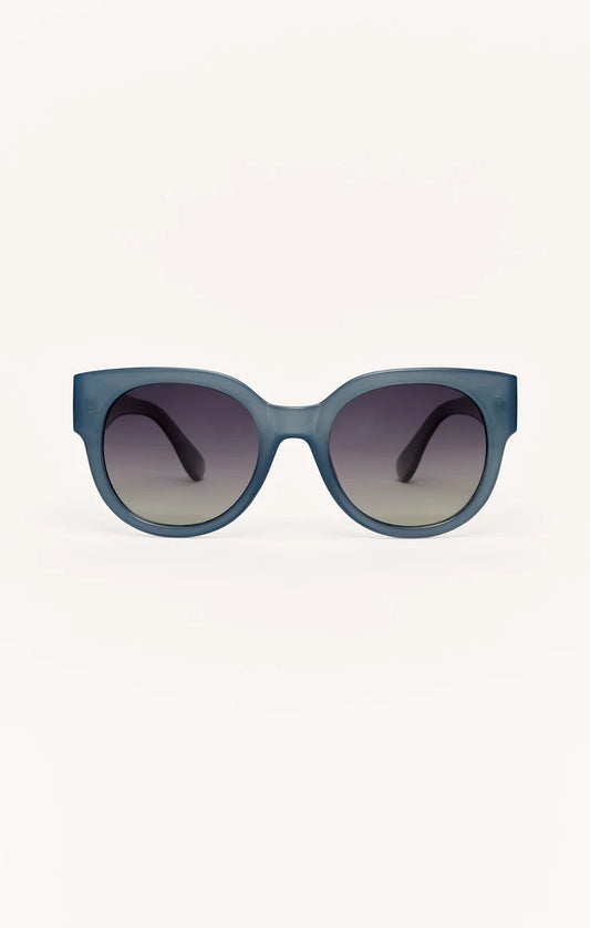 Lunch Date Polarized Sunglasses - Dark Indigo - Gradient