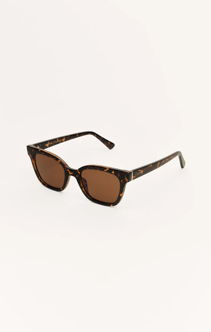 High Tide Polarized Sunglasses - Brown Tortoise - Brown