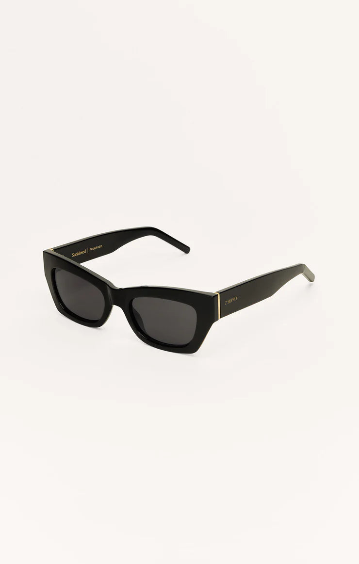 Sunkissed Polarized Sunglasses - Polished Black Gray