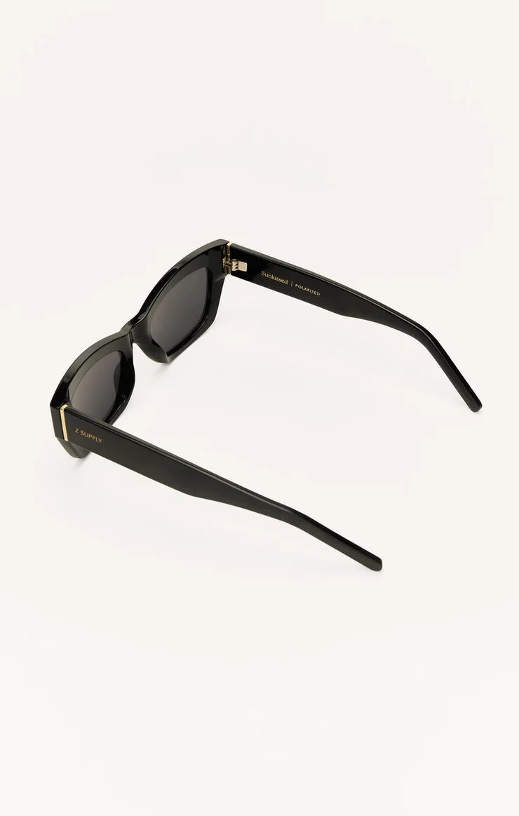 Sunkissed Polarized Sunglasses - Polished Black Gray