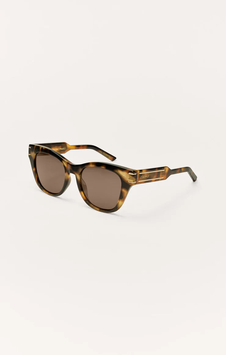 ZSUPPLY - Front Row Polarized Sunglasses - Brown Tortoise - Brown