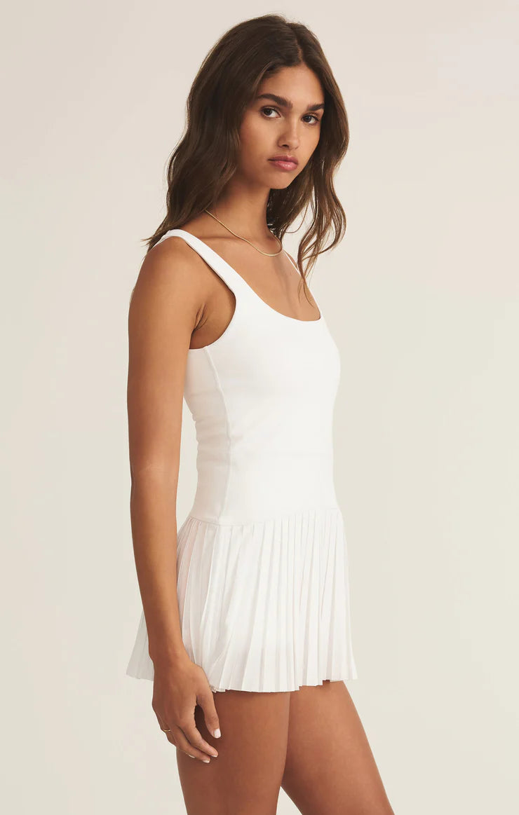 In Your Court Active Mini Dress - White