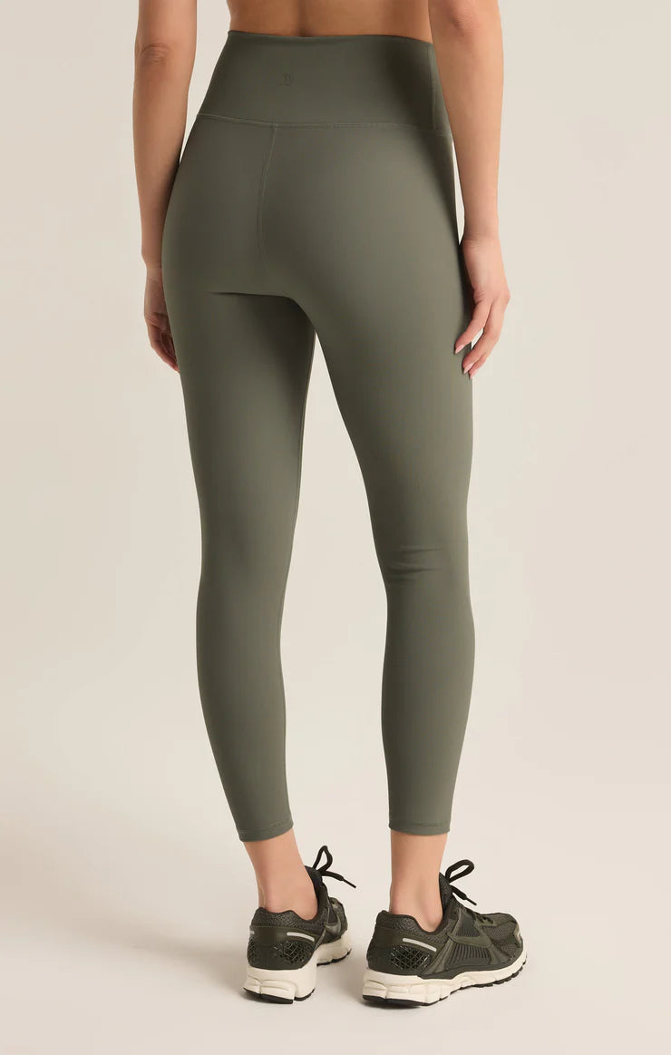 Early Bird Rib 7/8 Legging - Seagrass