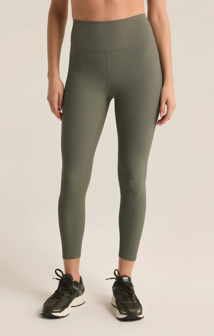 Early Bird Rib 7/8 Legging - Seagrass