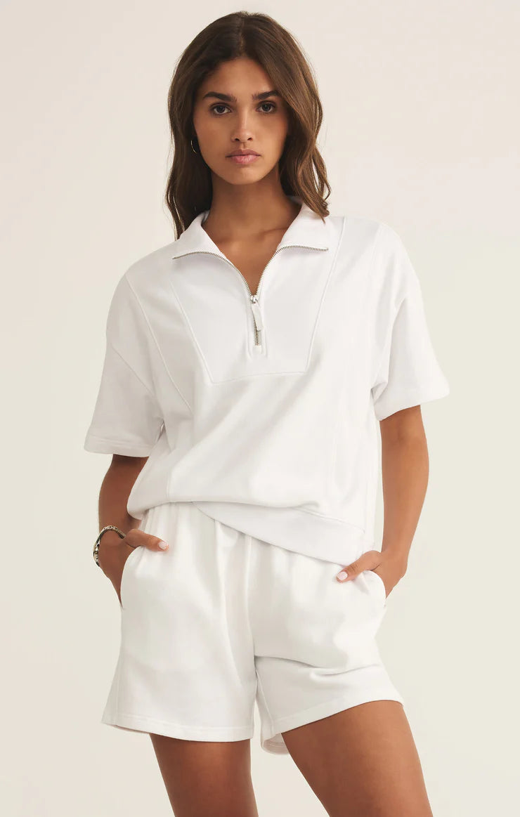 Club Polo Sweatshirt - White