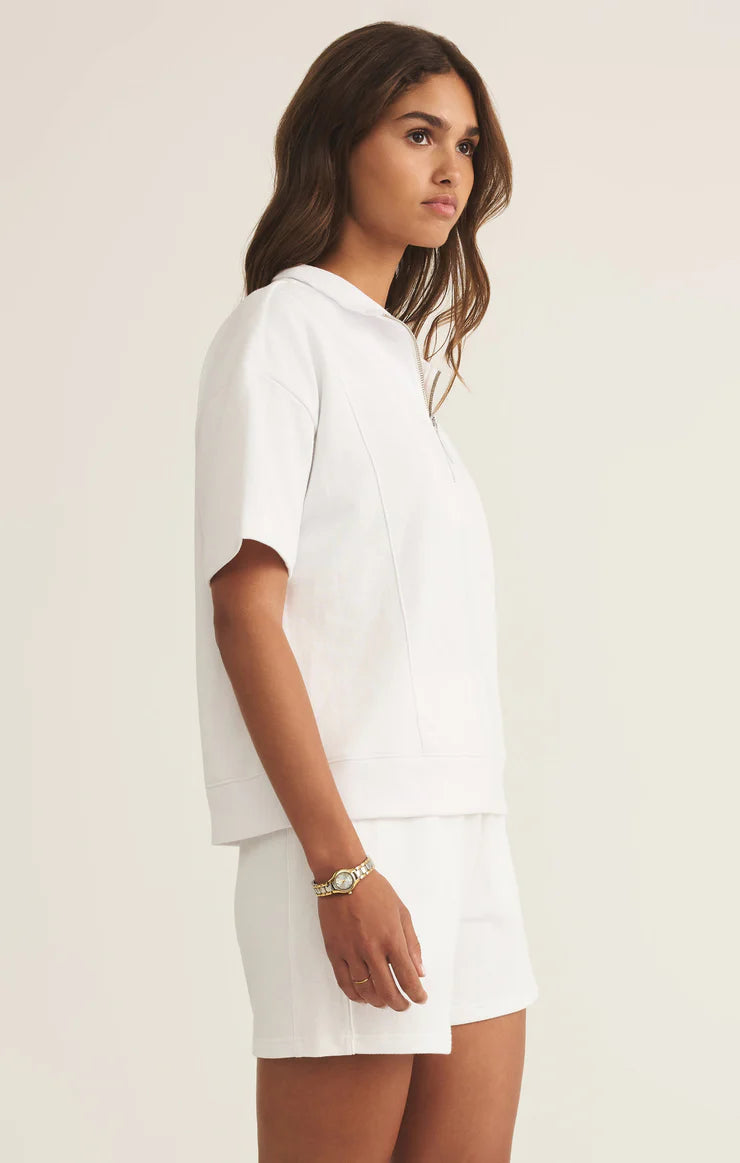 Club Polo Sweatshirt - White