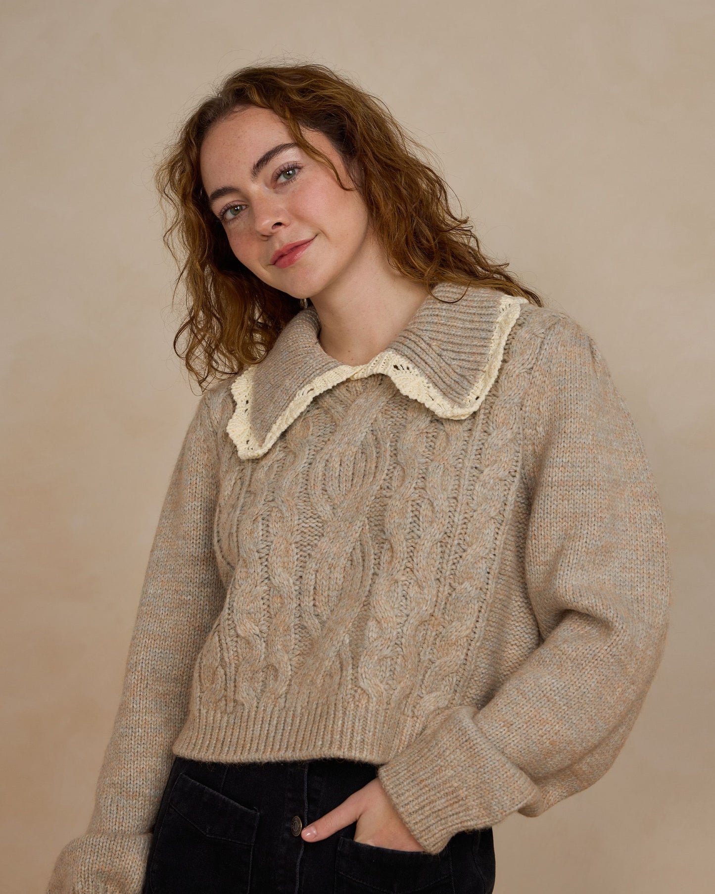 Rylee + Cru - Women's Alice Sweater - Heathered Sand