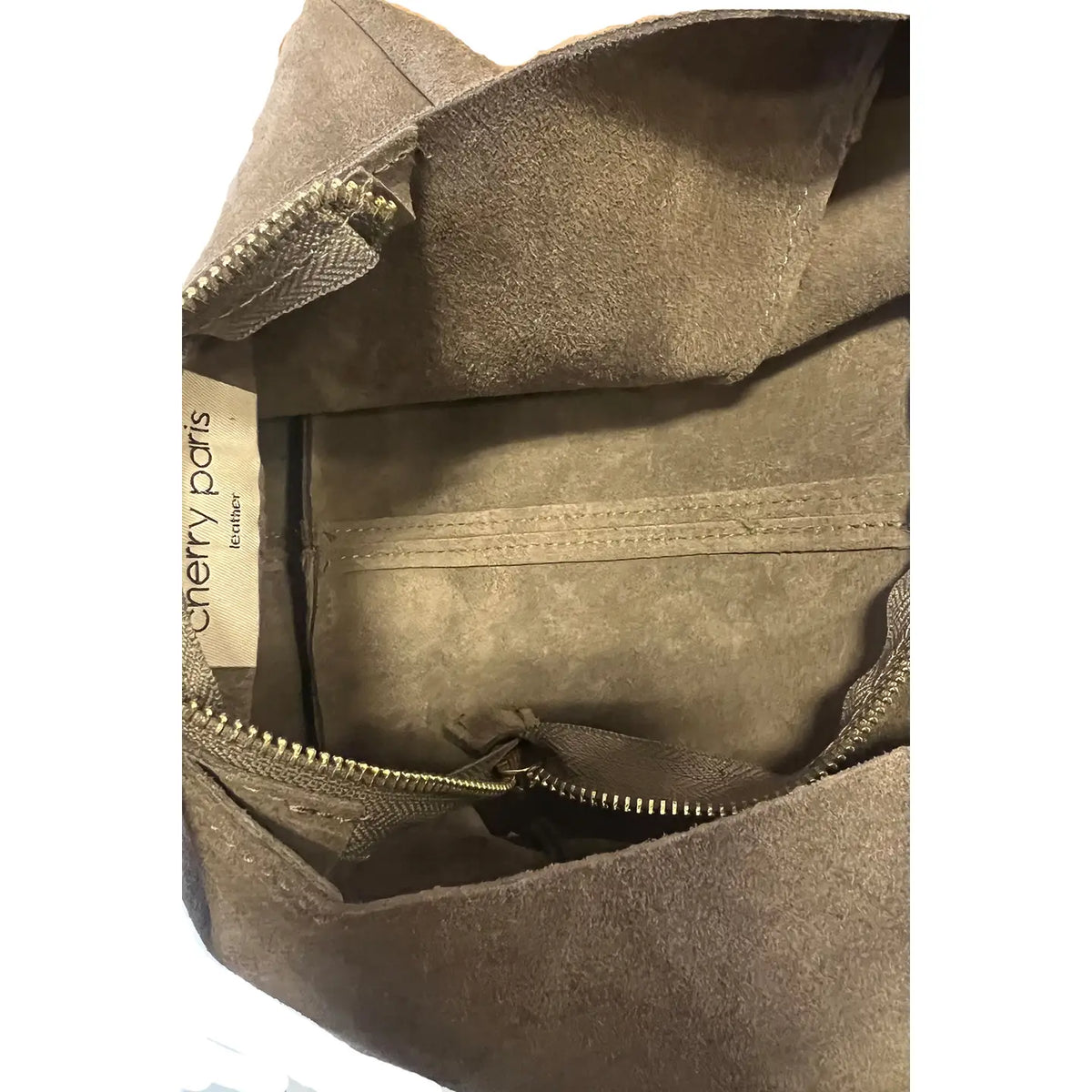 Malorie Suede Bag - Taupe