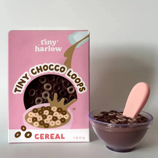 Tiny Harlow - Tiny Tummies Set - Tiny Chocco Loops Cereal Bowl