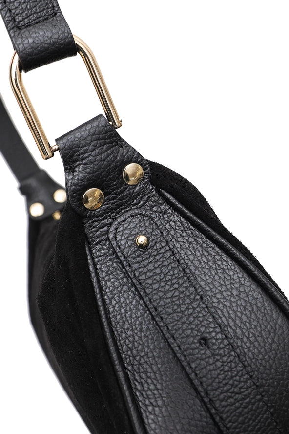 Amicie Suede Bag - Black