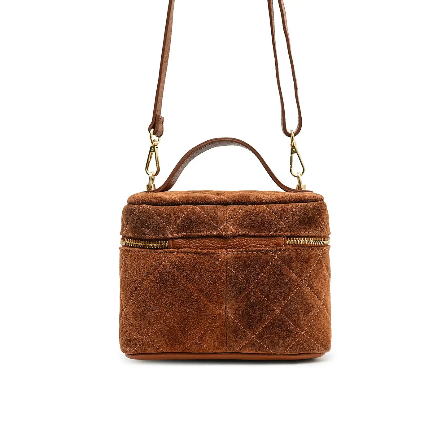Elita Suede Bag - Camel