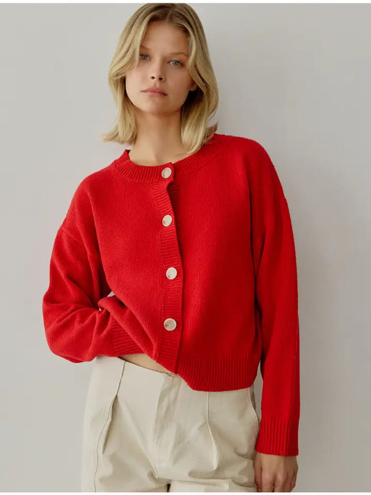 The Lucy Cardigan - Red