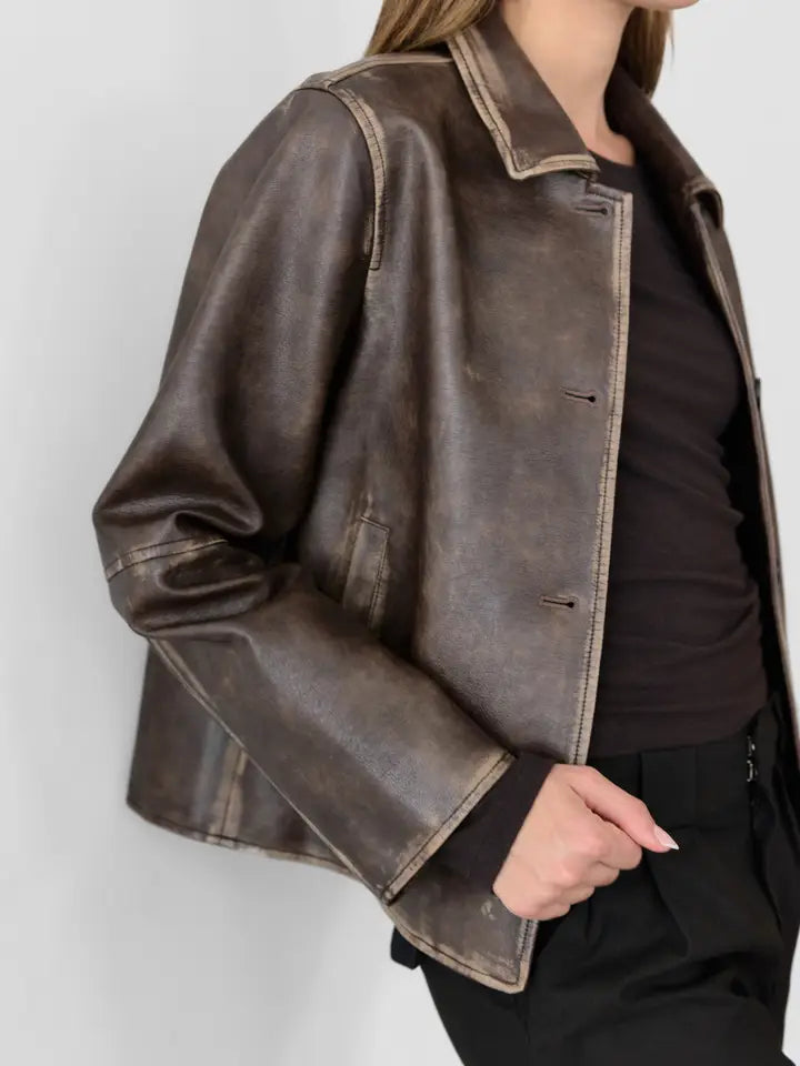 The Murph Jacket - Washed Brown