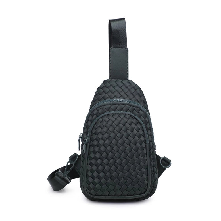 Beyond The Horizon - Woven Neoprene Sling Backpack - Olive