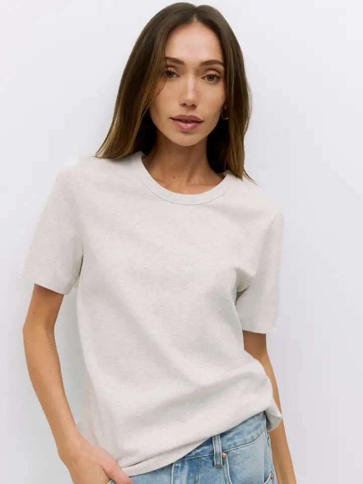The Anita Top - Heathered Grey