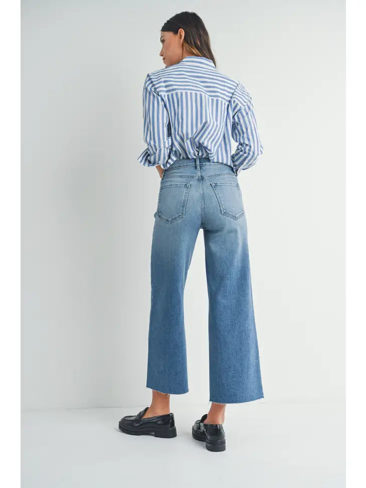 Scissor Cut Wide Leg - Medium Denim