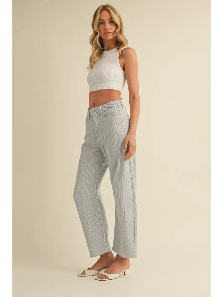 Barrel Jean - Stripe
