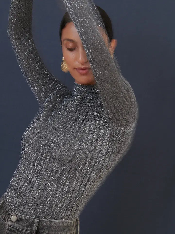 High Neck Sweater - Pistache