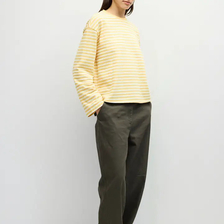 Striped Long Sleeve - Yellow + Ivory