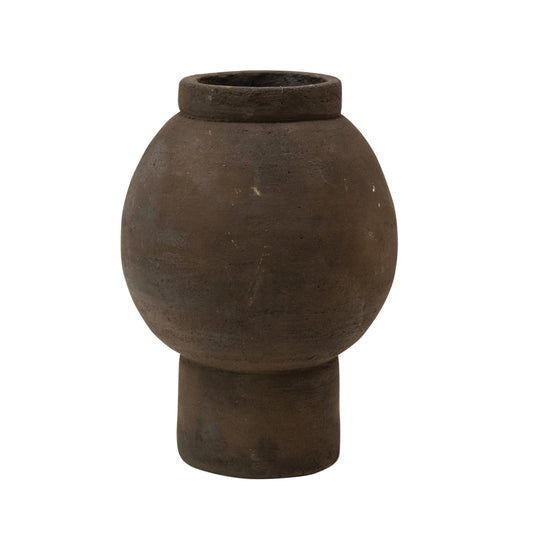 Bloomingville - Handmade Terracotta Vase - Black