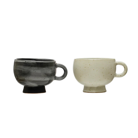 Stoneware Footed Mug - 10oz