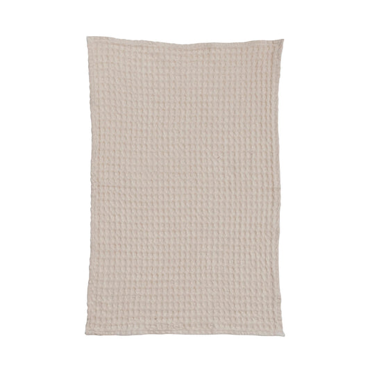 Bloomingville - Stonewash Cotton Waffle Weave Tea Towel - Natural