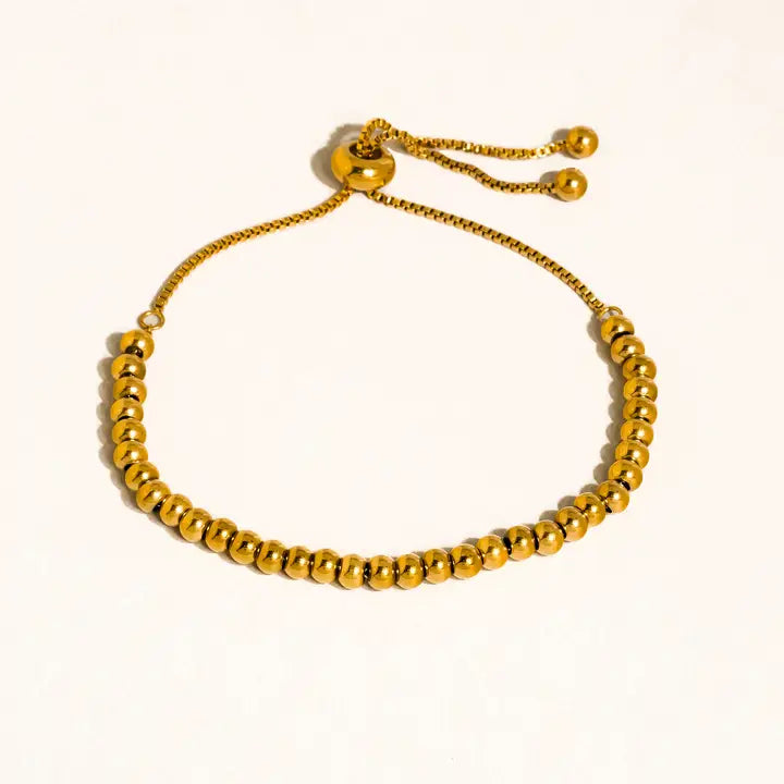 Liliane 18K Gold Non-Tarnish Beaded Bracelet - Yellow Gold