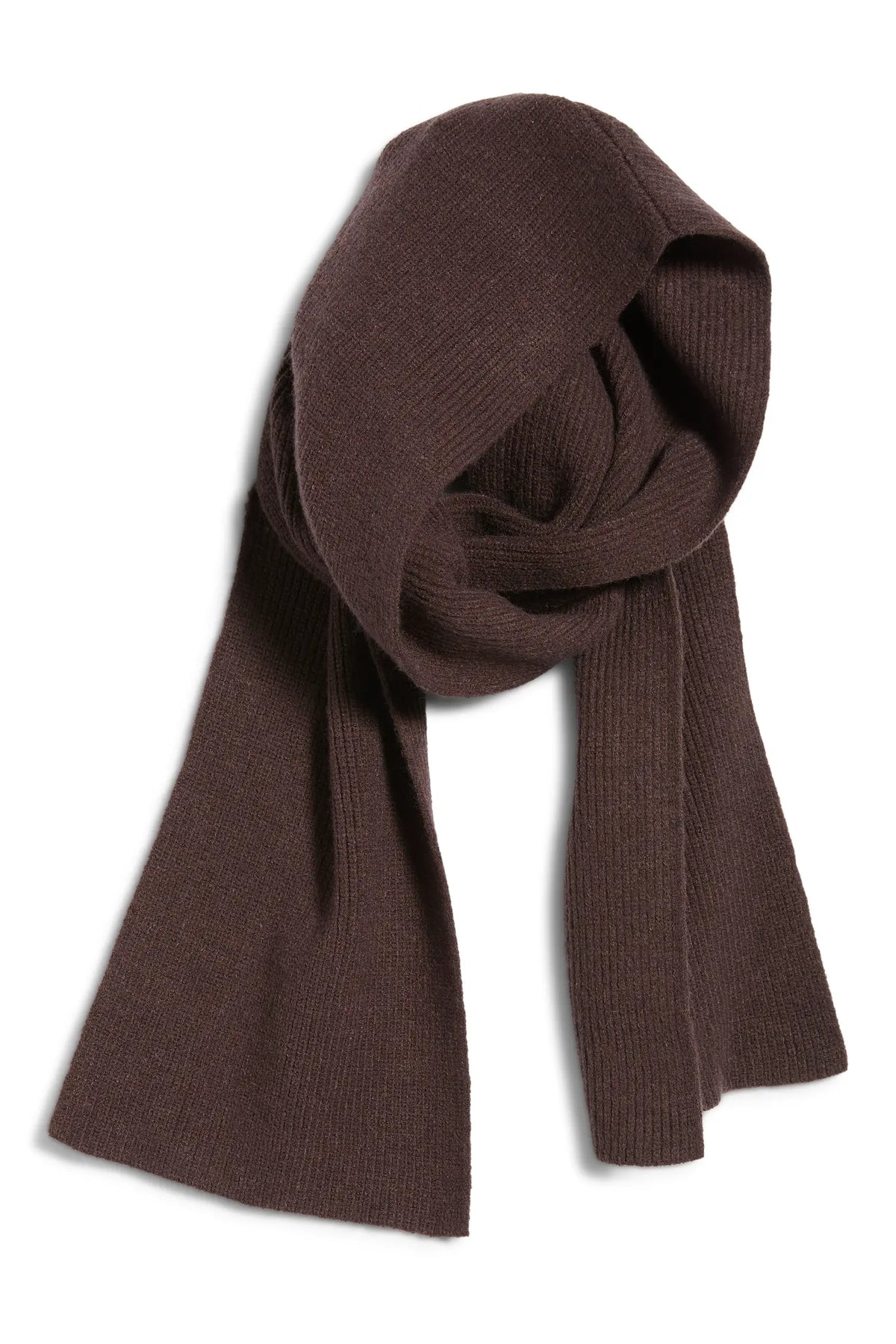 Gentle Hooded Scarf - Chocolate