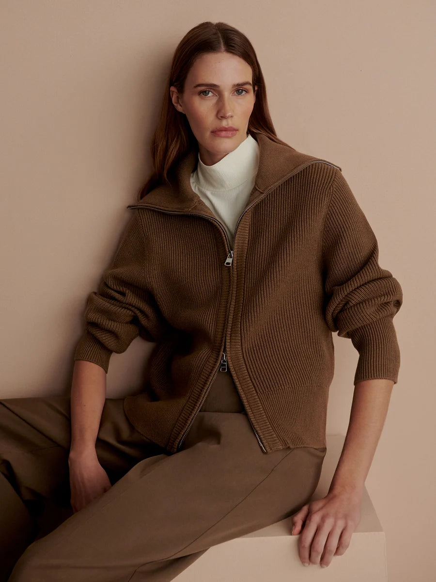 Varley - Enrico Knit Jacket - Teak Olive