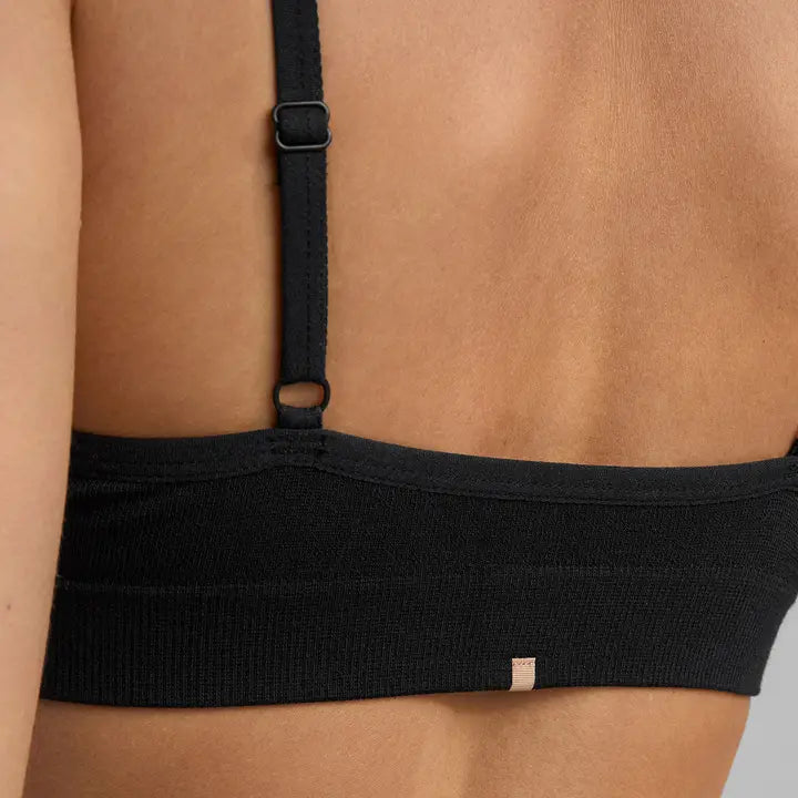 Lunya - Seamless Modal Bare Bralette - Immersed Black