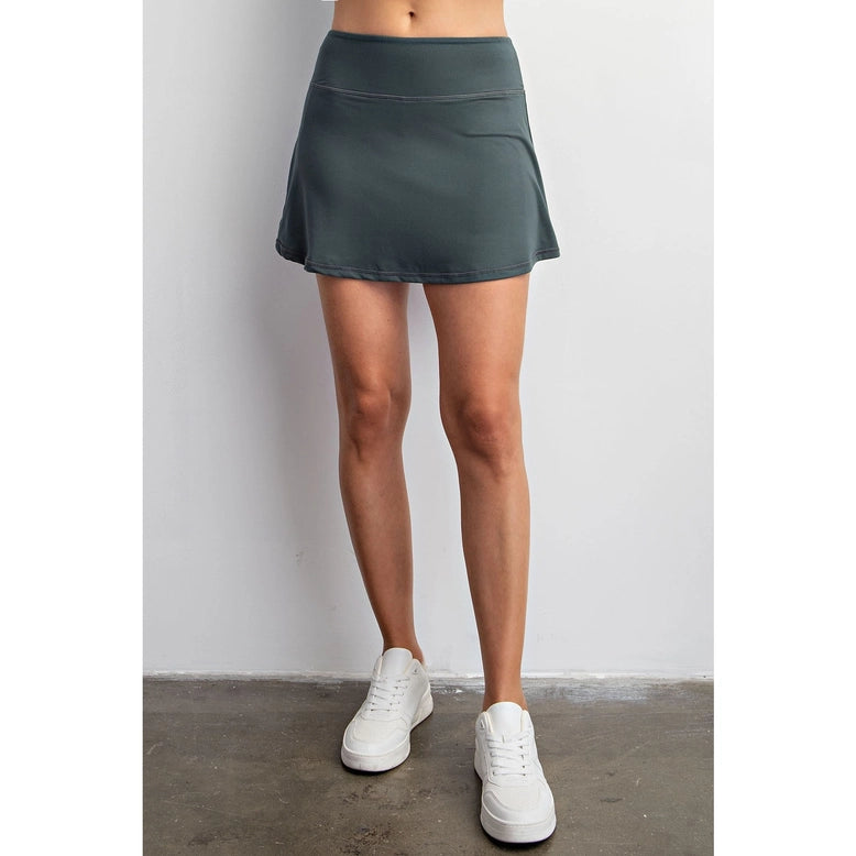 Butter Basic Skort - Smoked Spruce