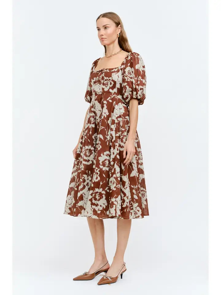 Delphi Dress - Brown