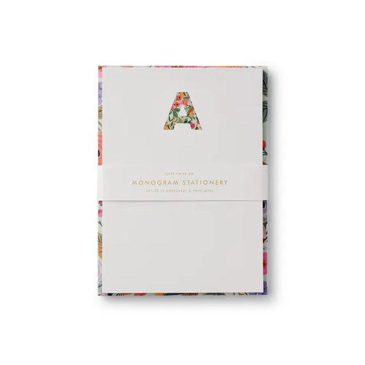 Rifle Paper Co. - Monogram Note Cards - Garden Party