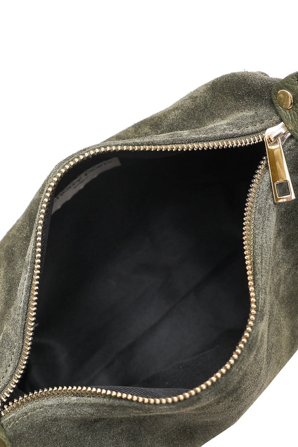 Amicie Suede Bag - Khaki