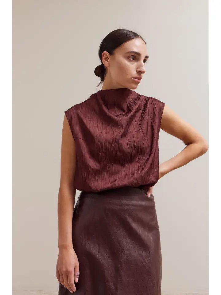 Grade + Gather - Seer Mock Neck Tank - Port