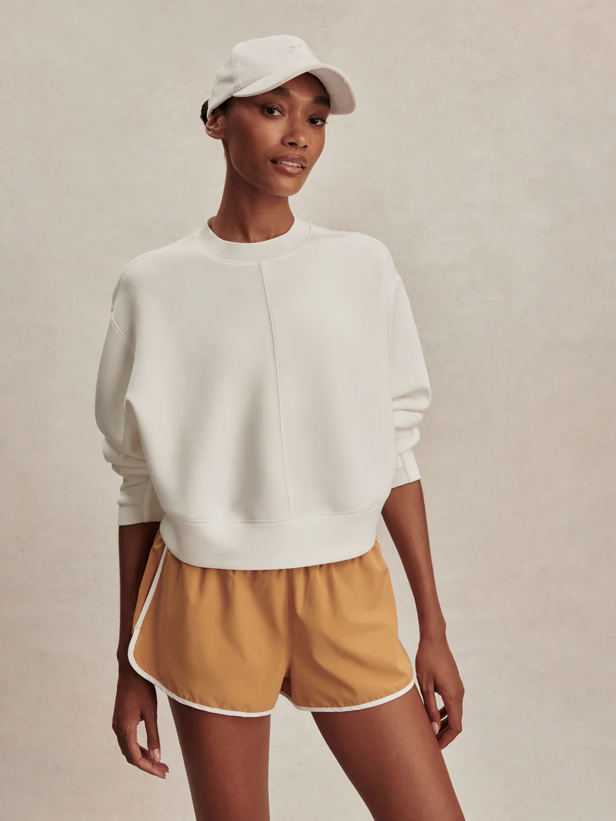 Varley - Tasmin Cropped Sweat - Snow White