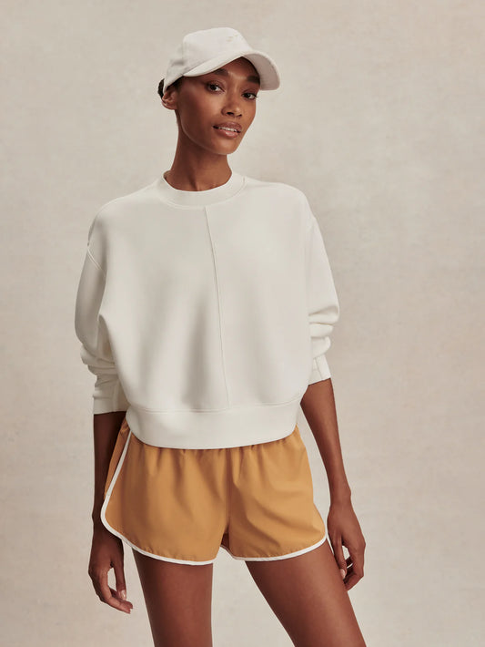 Varley - Tasmin Cropped Sweat - Snow White