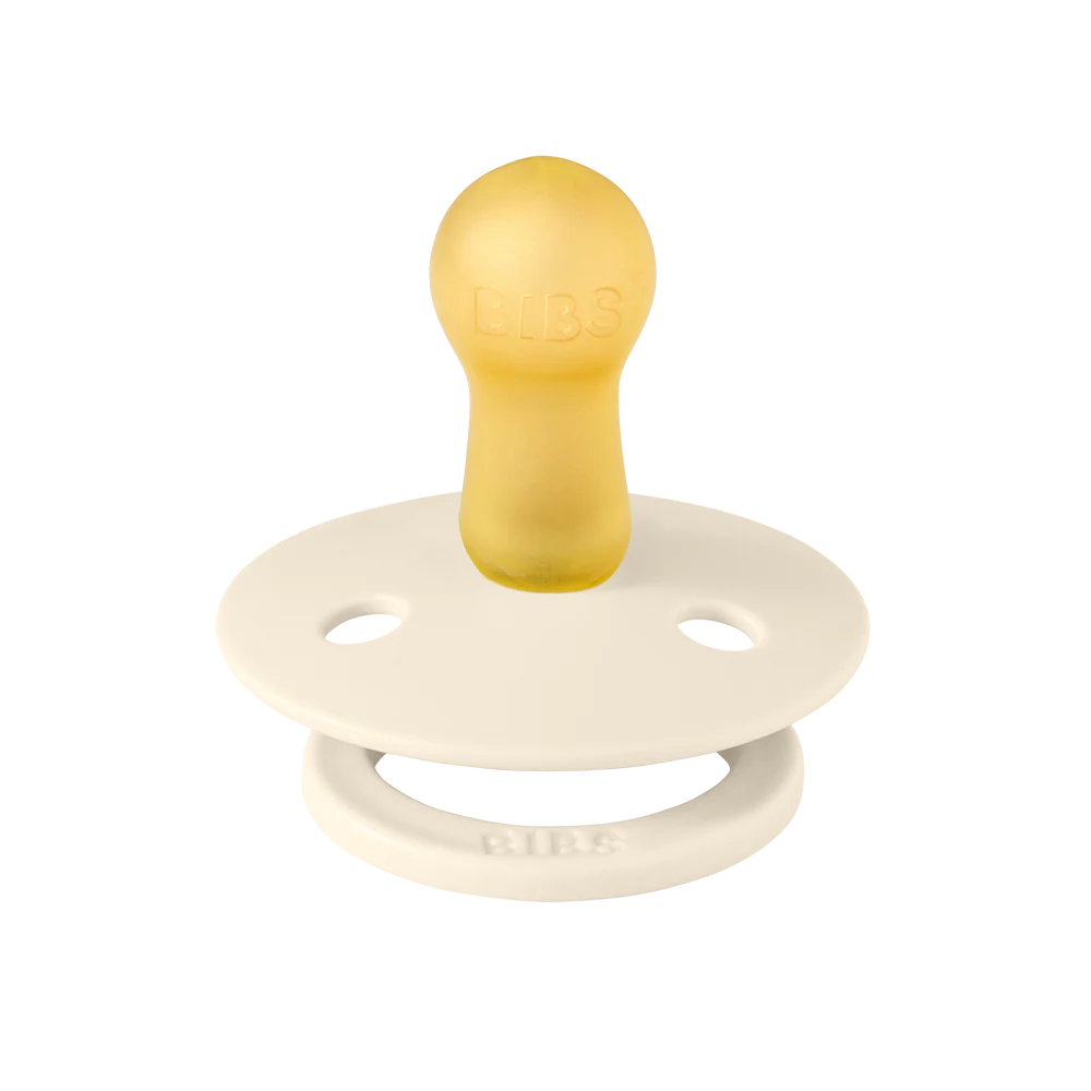Bibs Pacifier - 2 Pack - Ivory + Petrol - Latex Size 1