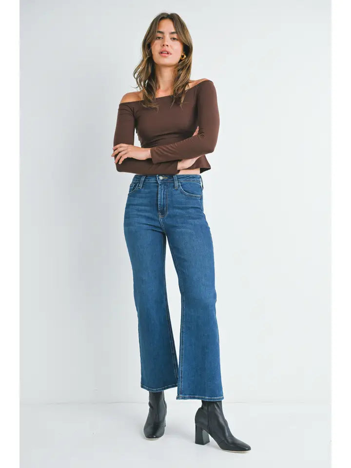 Classic High Rise Wide Leg - Dark Denim