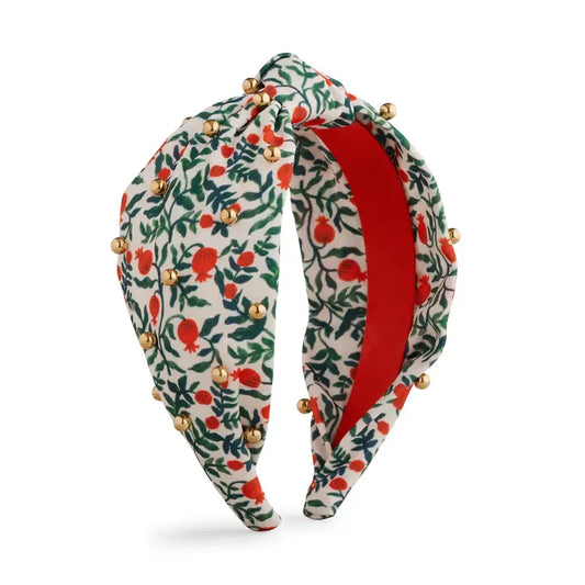 Rifle Paper Co. - Christmastide Pomegranate Embellished Headband