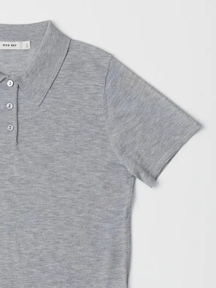 The Gemma Top - Heathered Grey