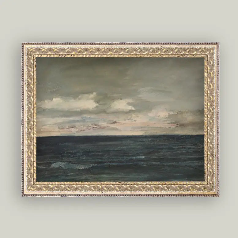 Ocean View Framed Antique Art