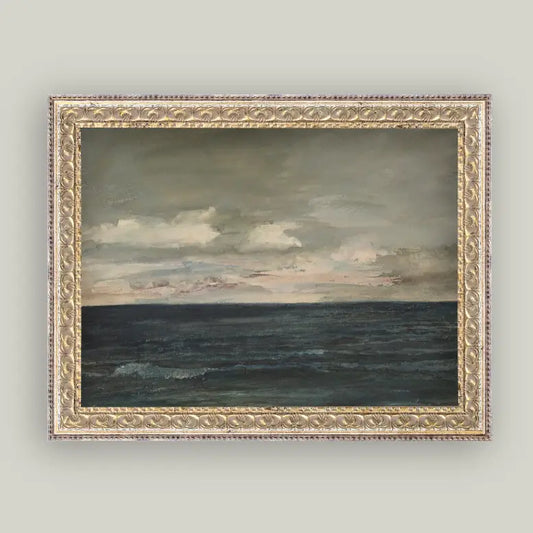 Ocean View Framed Antique Art