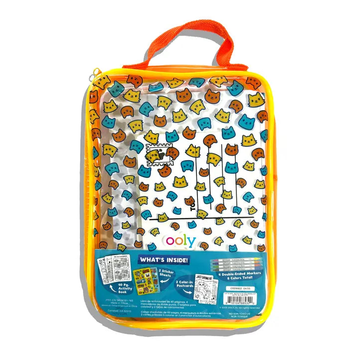 Ooly - Let's Go!: Activity & Coloring Kit - Kitty In The City
