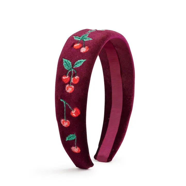 Rifle Paper Co. - Embroidered Headband - Cherries